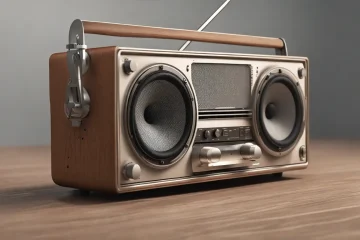 Estação de rádio com equipamentos de transmissão e calendário com datas comemorativas, ideal para ilustrar blog sobre Datas Comemorativas para Rádio.